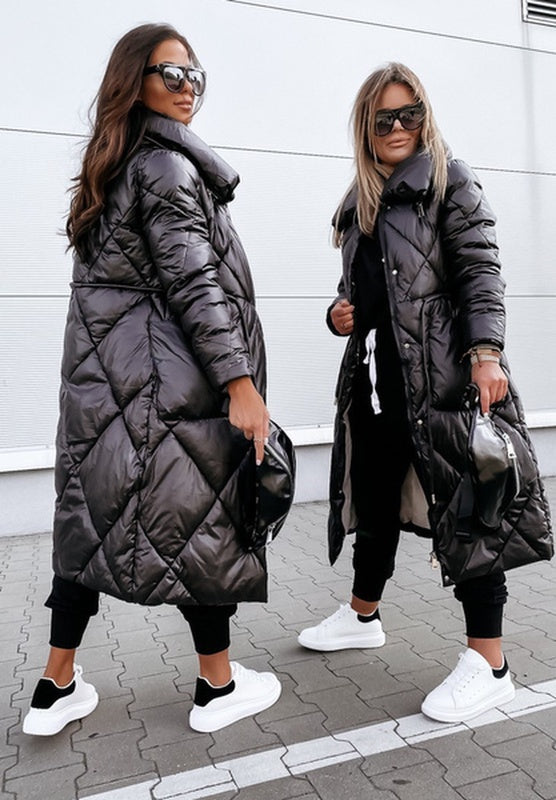Manteau long d’hiver grande taille – Veste tendance et élégante