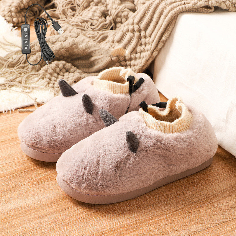 Chaussons chauffants électriques USB