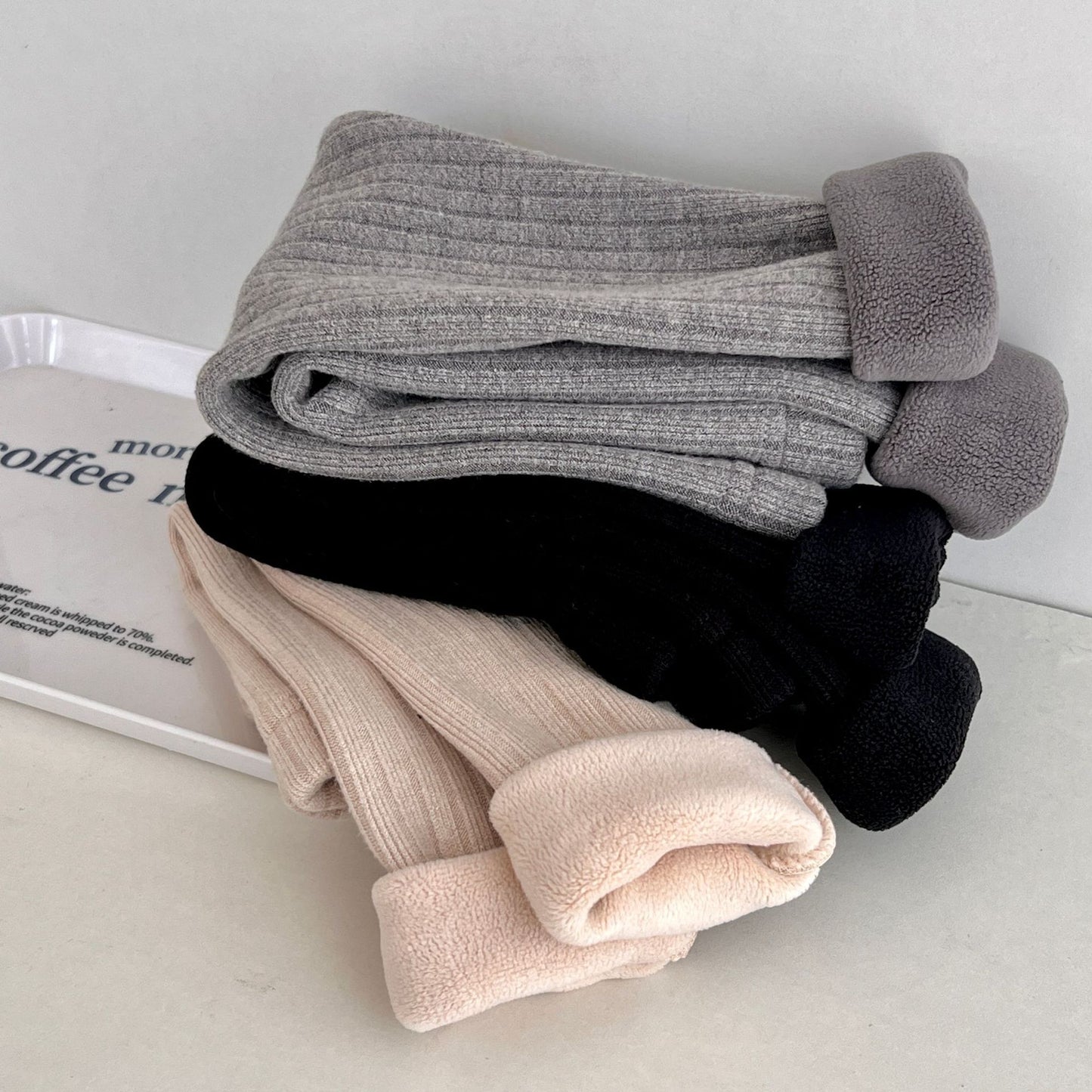 Leggings chauds polyvalents doublés en polaire – épais