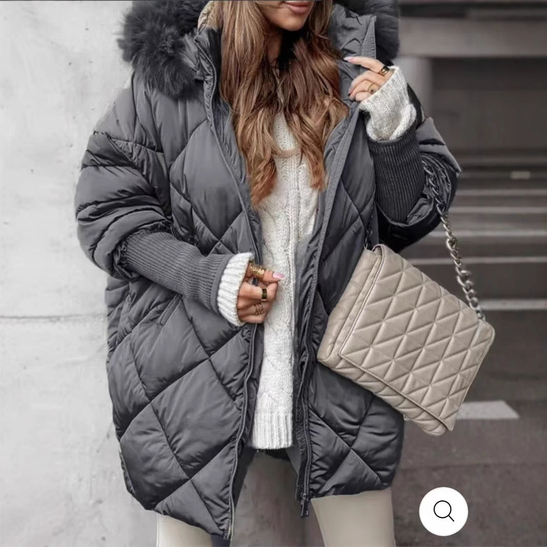 Manteau cardigan à capuche pour vêtements d'hiver
