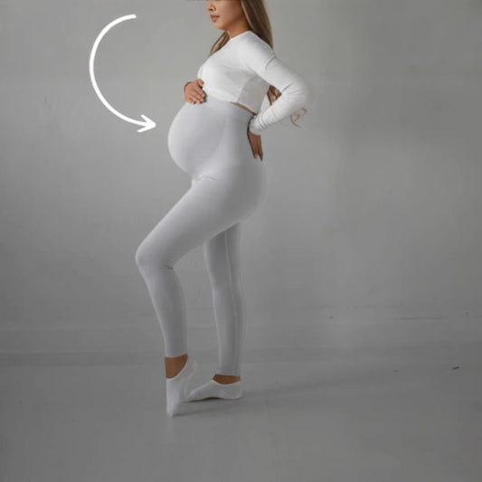 Leggings de Maternité Sans Coutures – Taille Haute, Ultra Élastiques, Multicolores, Idéals pour le Yoga
