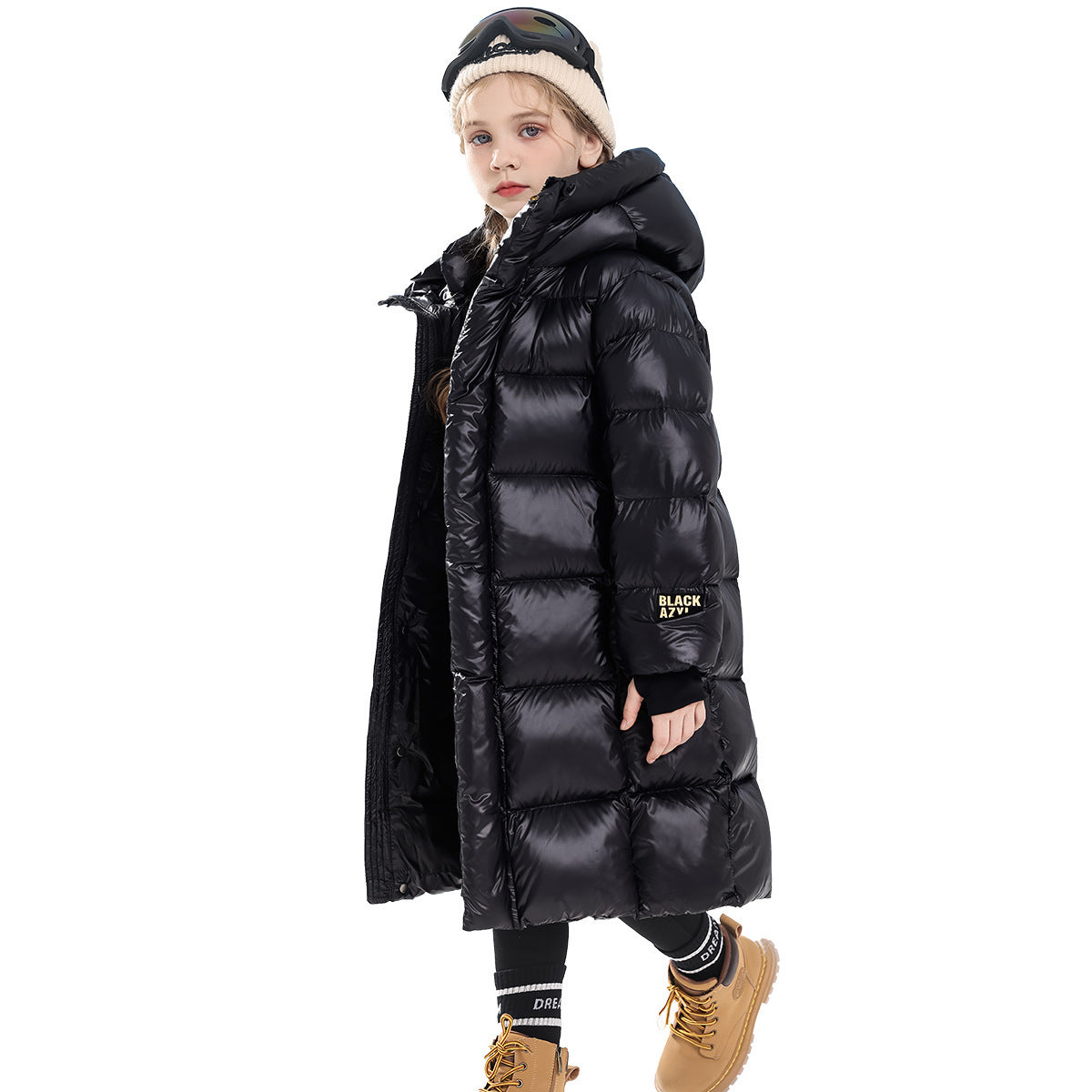 Manteau d’hiver épais en coton pour fille – Chaud, polyvalent et décontracté