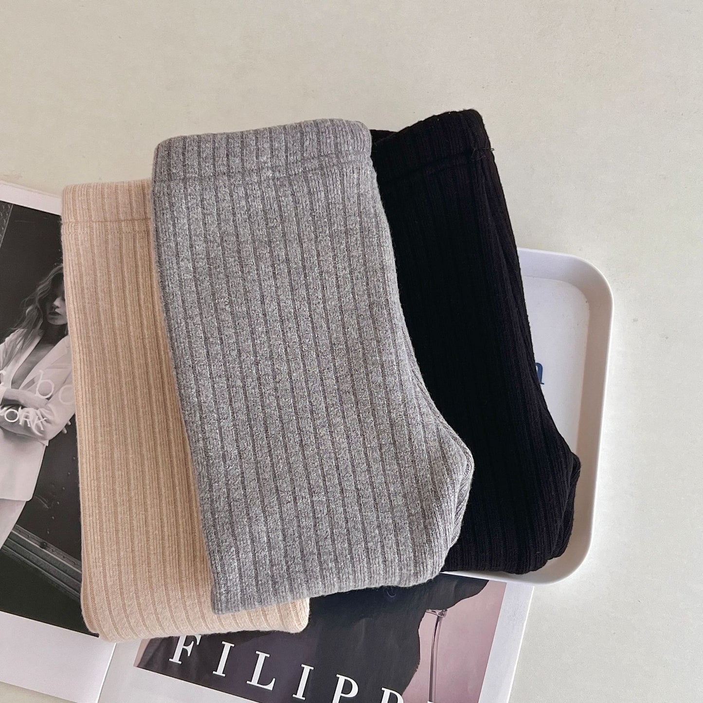 Leggings chauds polyvalents doublés en polaire – épais