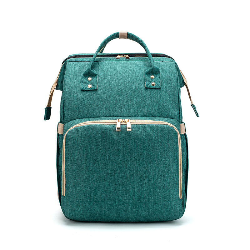 Sac à langer multifonction grande capacité – version USB rechargeable, pliable pour lit de bébé