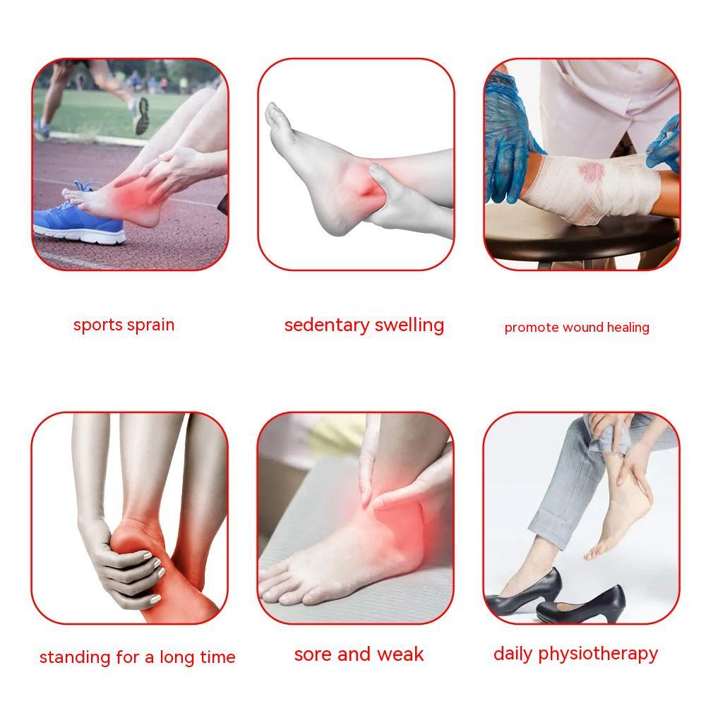 Bande de Physiothérapie pour Cheville – Chauffage & Lumière Rouge