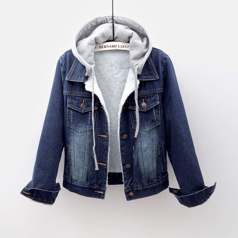 Hiver denim coton manteau