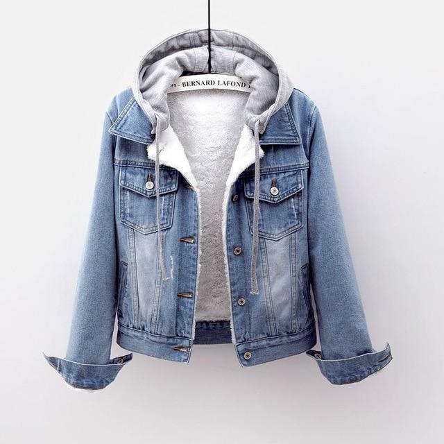 Hiver denim coton manteau