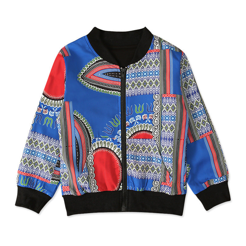 Manteau zippé enfant – Imprimé bohème