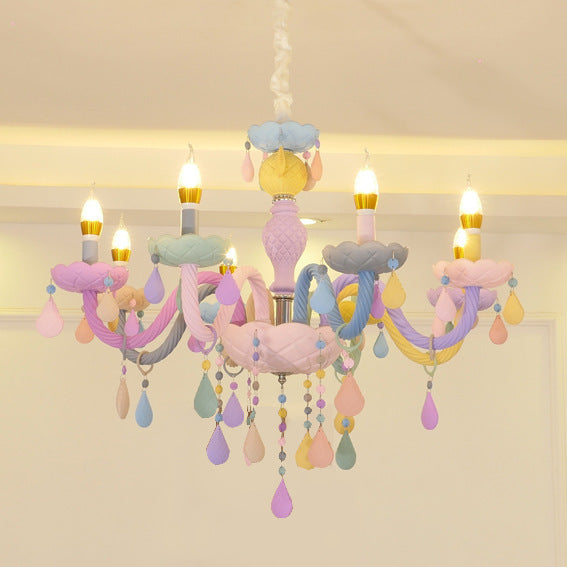 Lampe de chevet cristal – Design macaron, élégante et moderne