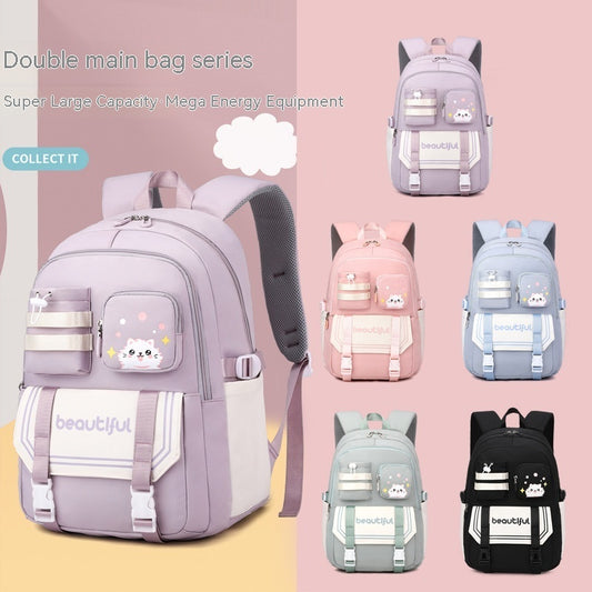 Cartable grande capacité pour filles – École primaire – Mignon