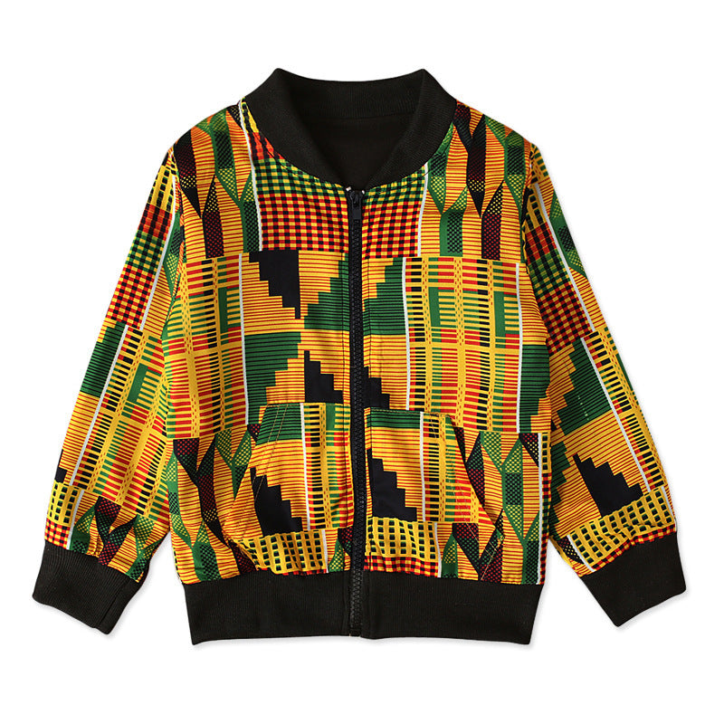 Manteau zippé enfant – Imprimé bohème