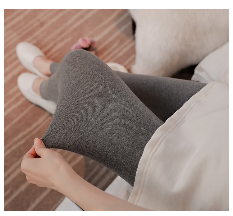 Legging Femme Enceinte Taille Basse Croisée – Confort Maternité et Soutien Doux