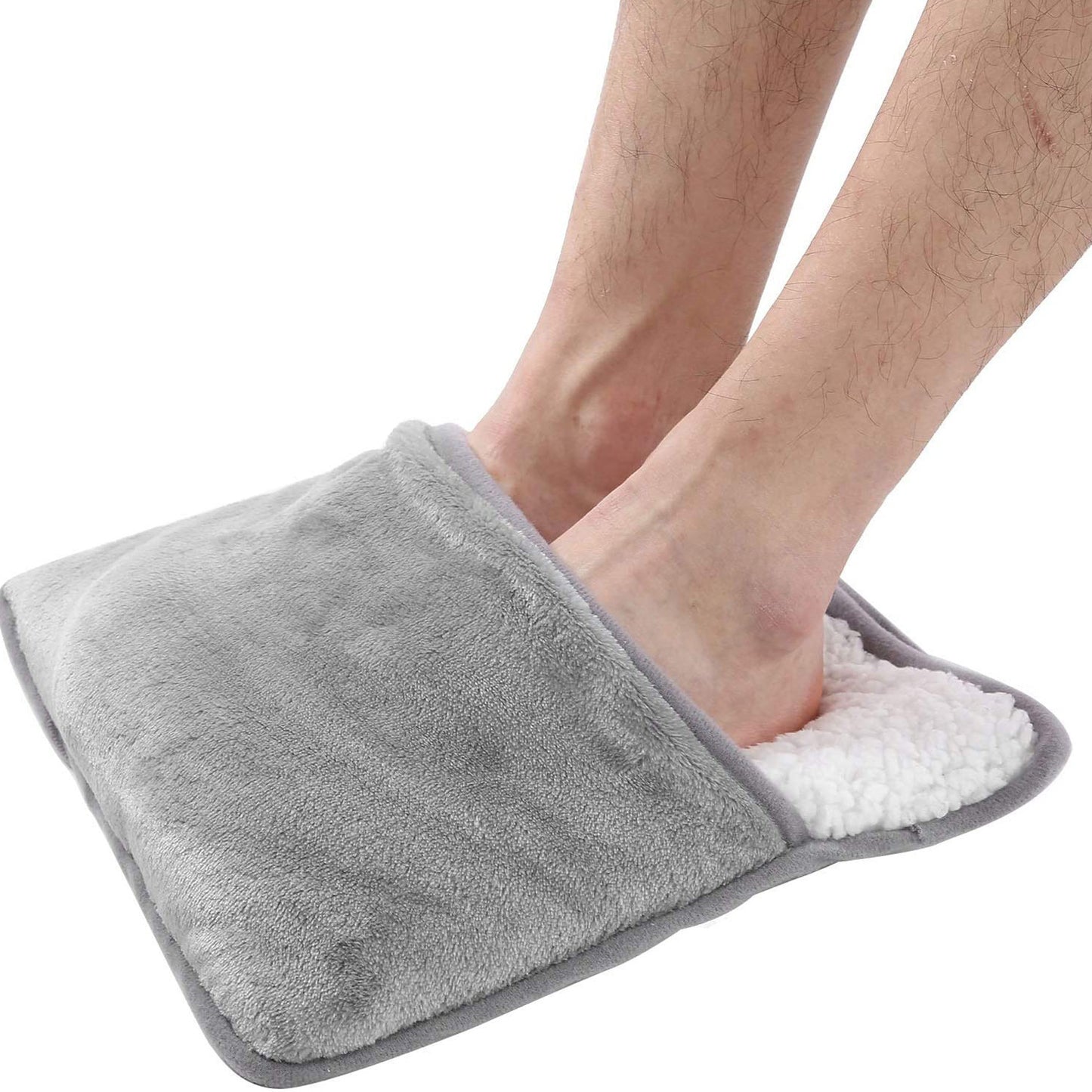 Chauffe-pieds électrique USB – Housse chauffante en peluche pour chaussures / semelles – Trésor thermique d’hiver