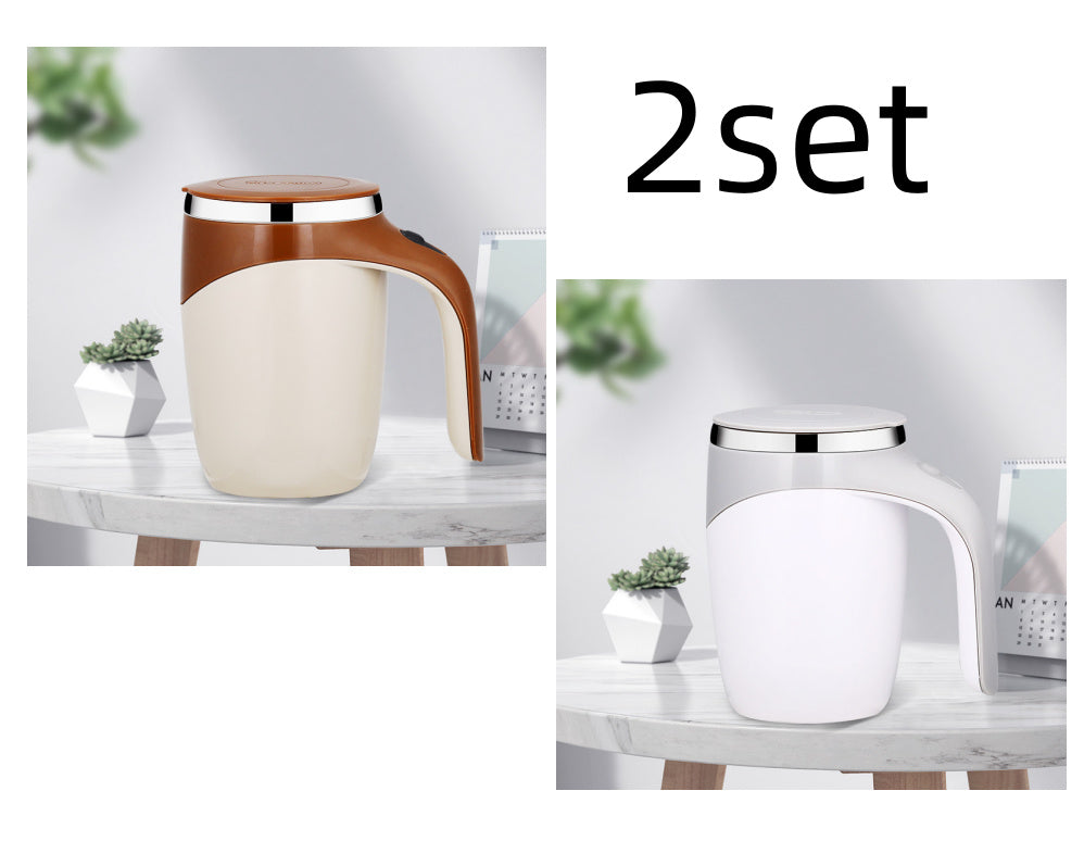 Tasse Auto-Mélangeante Électrique – Rechargeable & Magnétique | Café, Lait, Milkshake