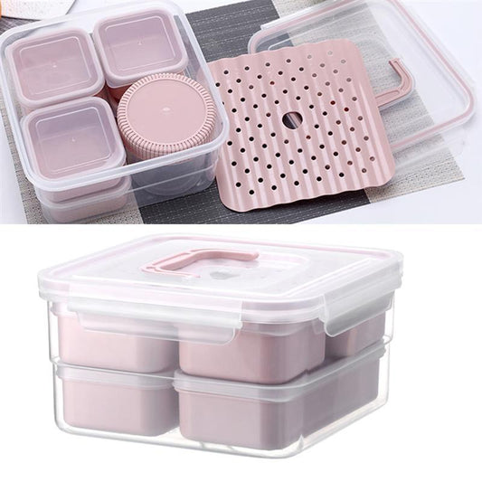 Boîte à Lunch Carrée 6 Compartiments – Modèle ZG-1050C