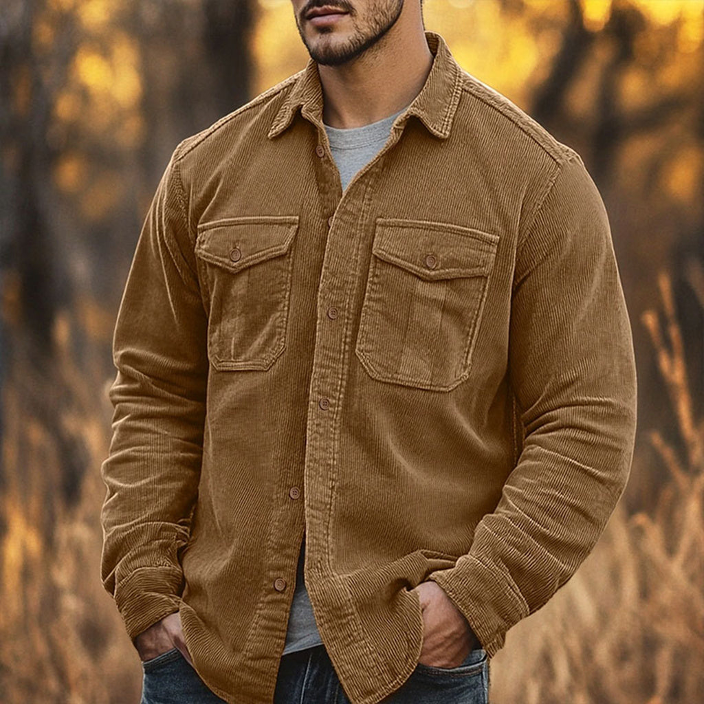 Chemise homme à boutons – Style casual, tissu léger