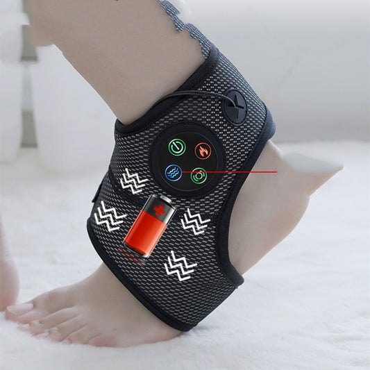 Masseur de chevilles pétrissant avec compresse chaude électrique