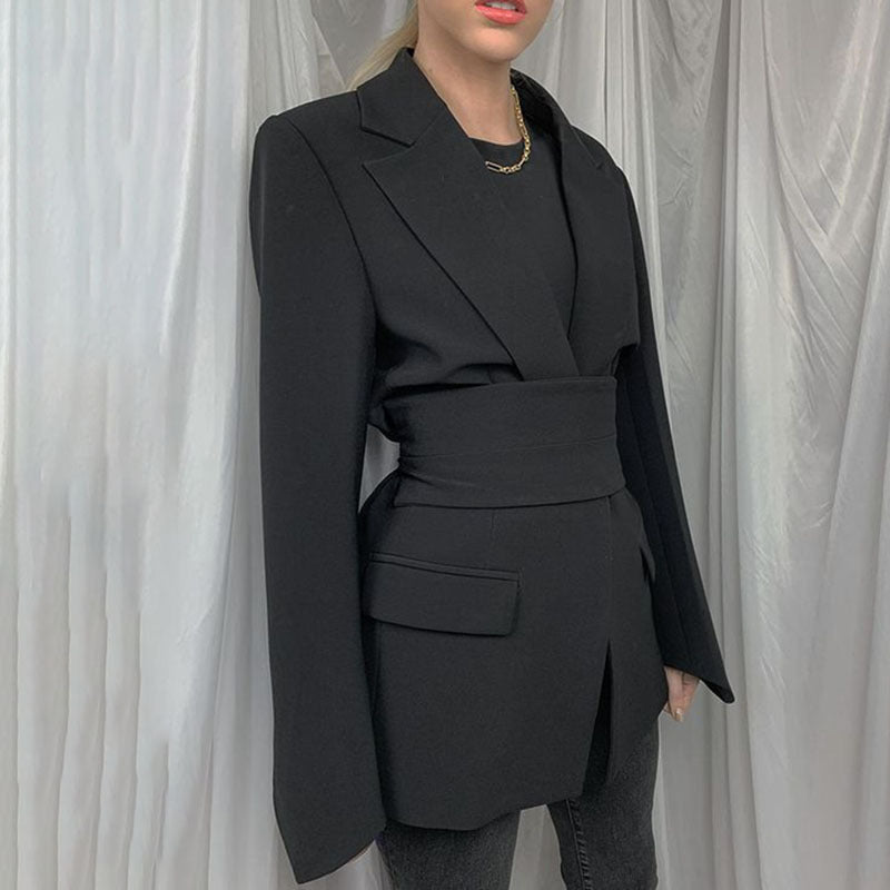 Blazer Femme Élégant – Veste Cintrée Taille Haute, Coupe Structurée et Chic