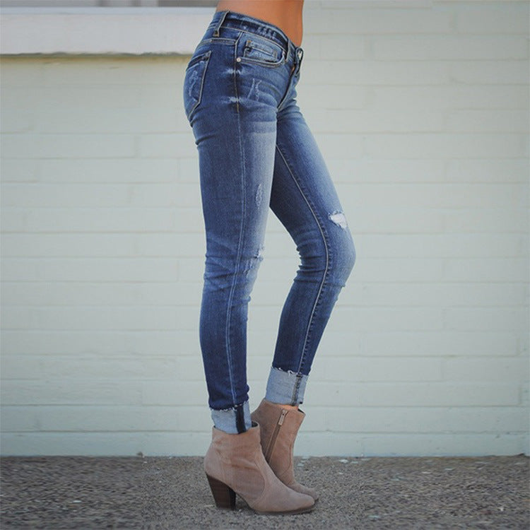 Jean Femme Slim – Coupe Amincissante, Taille Haute, Style Sexy & Élégant