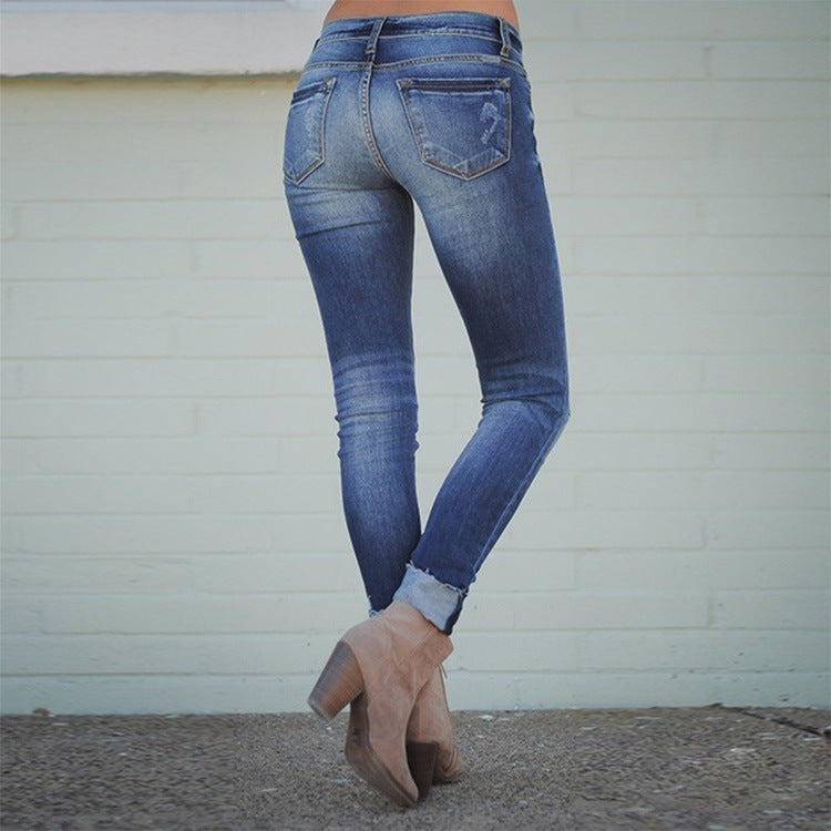 Jean Femme Slim – Coupe Amincissante, Taille Haute, Style Sexy & Élégant