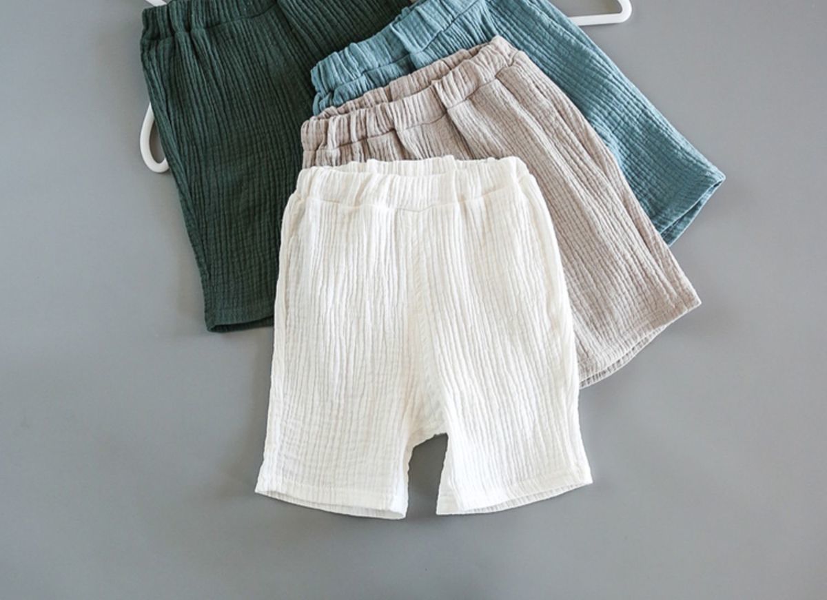 Ensemble été bébé garçon – Coton et lin doux, t-shirt + short (2 pièces)
