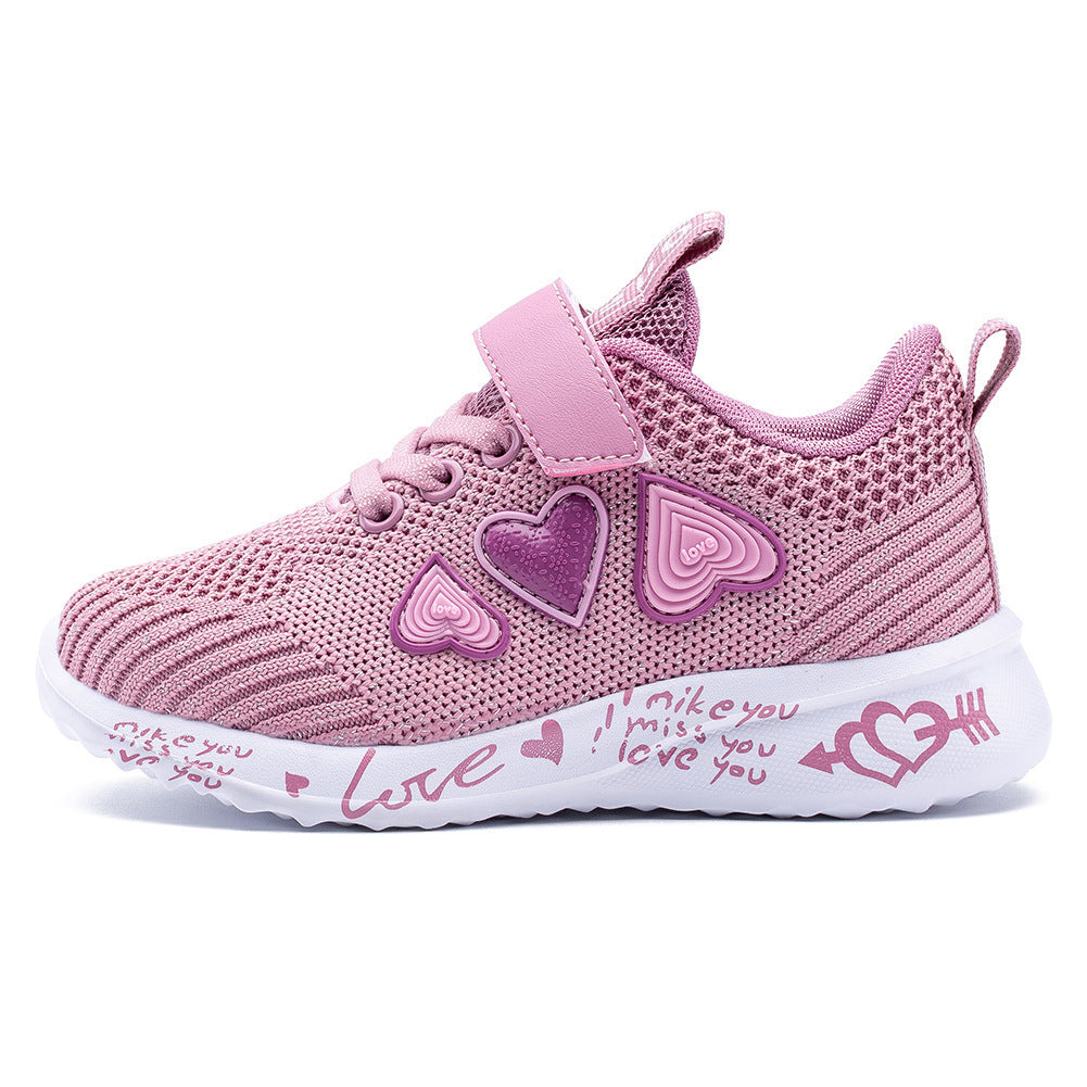Baskets sport fille en maille tissée respirante – Mode et confort