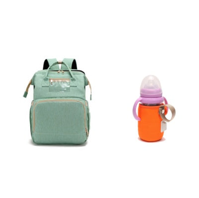 Sac à langer multifonction grande capacité – version USB rechargeable, pliable pour lit de bébé