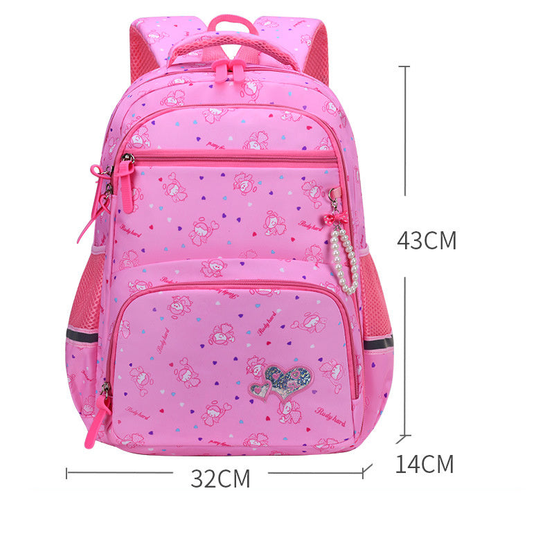 Sac à dos fille mignon – Style princesse à motif dessin animé