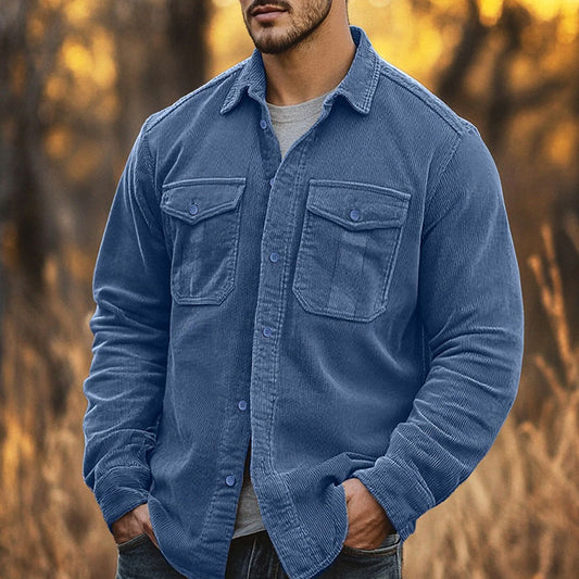 Chemise homme à boutons – Style casual, tissu léger