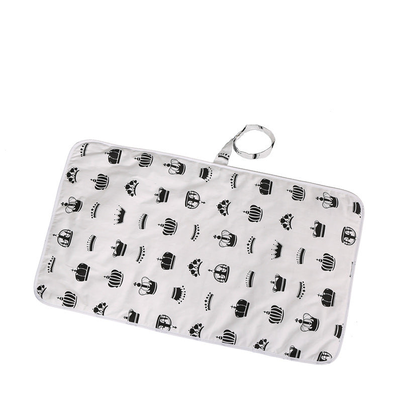 Organisateur de couches suspendu pour table à langer ou lit/ oBaby cotton portable diaper changing pad