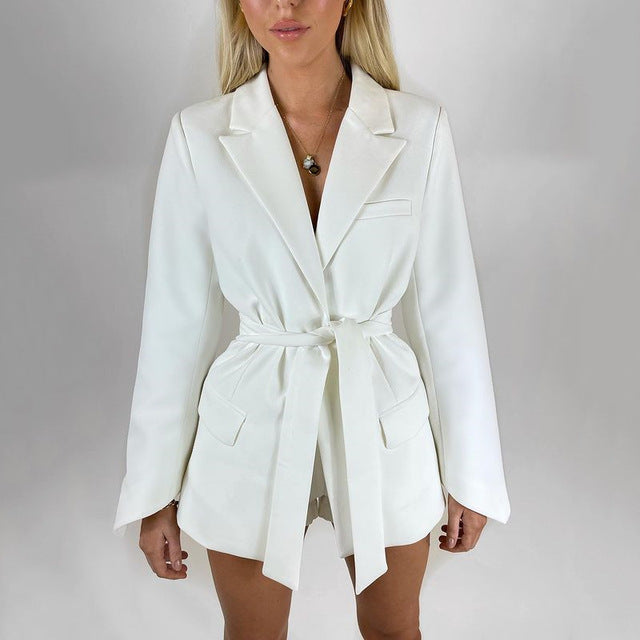 Blazer Femme Élégant – Veste Cintrée Taille Haute, Coupe Structurée et Chic