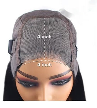 Perruque Droite Longue en Cheveux Naturels – Sans Colle, Densité 150% à 210%, 10” à 30”