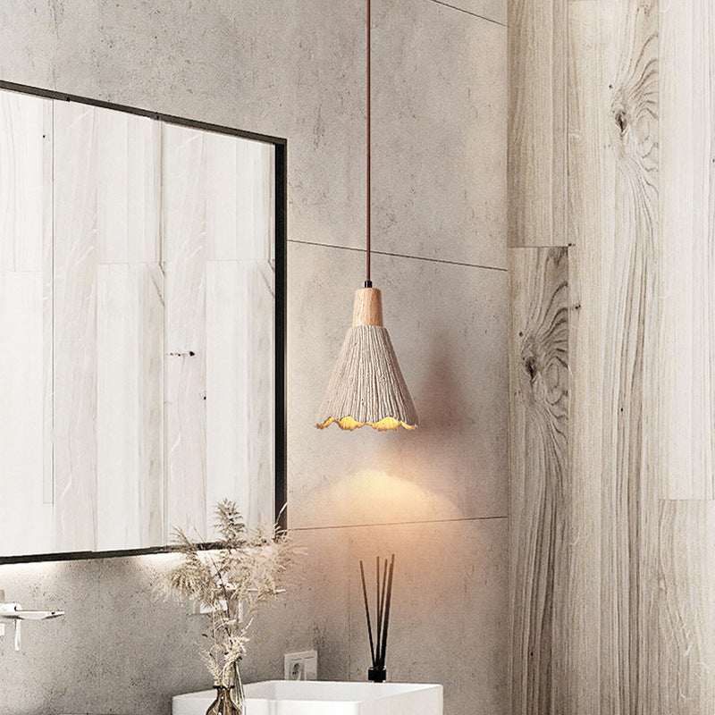 Lustre en ciment style nordique – Décoration de salon
