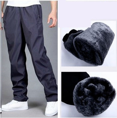 Pantalon de sport d’extérieur pour homme – Polaire épais, coupe-vent et chaud
