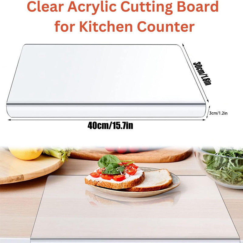 Kitchen Transparent Non-slip Acrylic Chopping Board