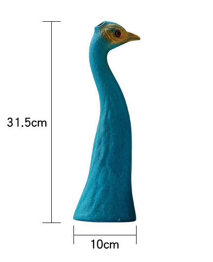 Vase paon créatif – accessoire décoratif pour salon et maison, idéal pour pendaison de crémaillère