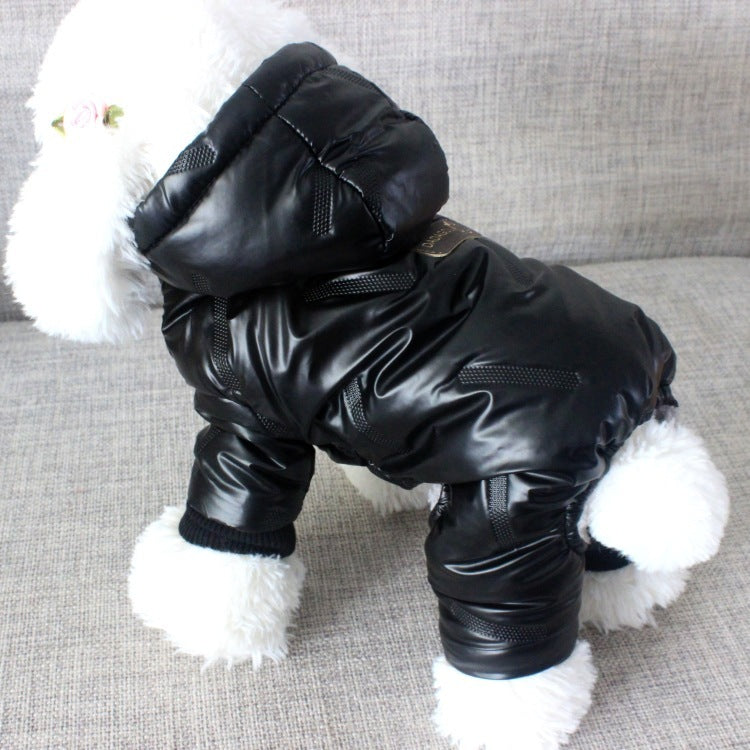 Manteau d’hiver rembourré pour chien – Vêtement chaud en coton, quatre pattes