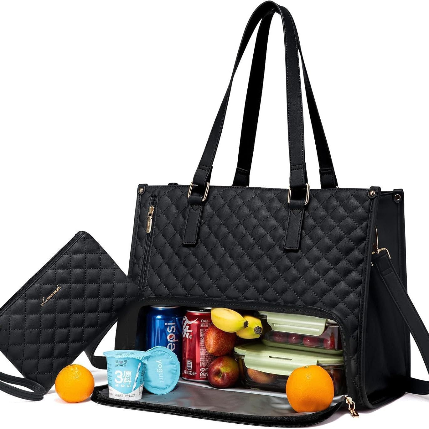 Sac Lunch Isotherme Femme – Élégant, Grand Format & Multifonction | Travail, Bureau, Déplacements