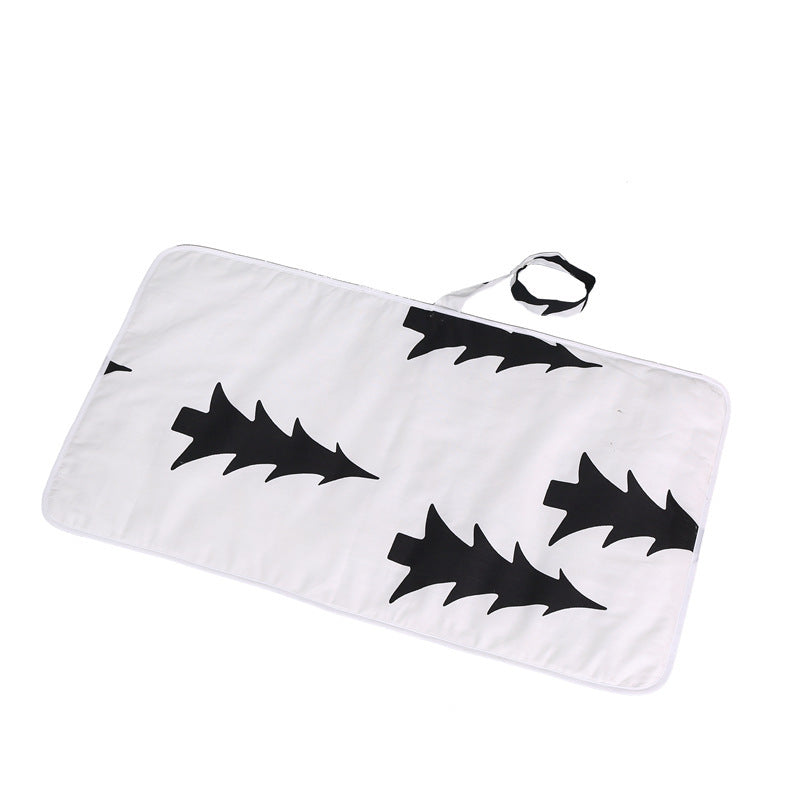 Organisateur de couches suspendu pour table à langer ou lit/ oBaby cotton portable diaper changing pad