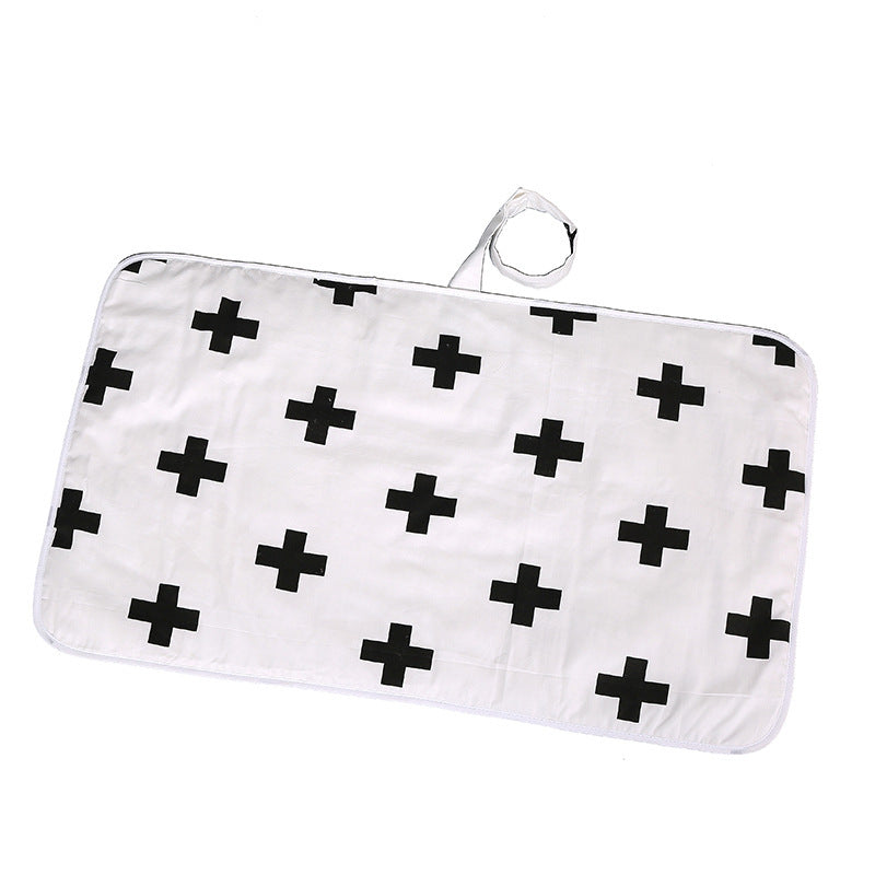 Organisateur de couches suspendu pour table à langer ou lit/ oBaby cotton portable diaper changing pad