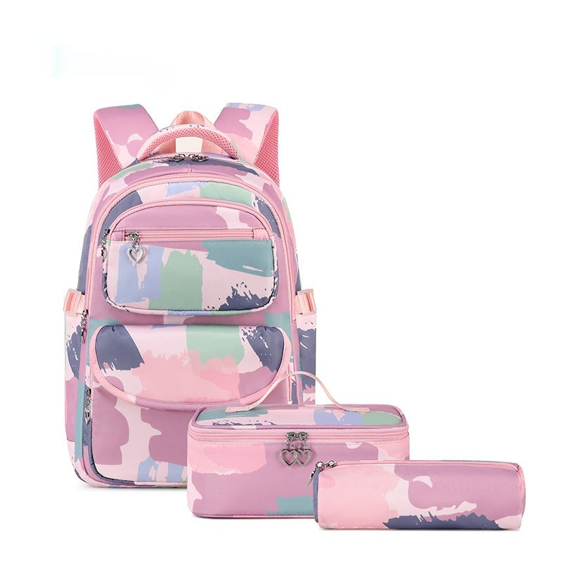 Ensemble sac à dos scolaire 3 pièces – Motifs imprimés et style tendance