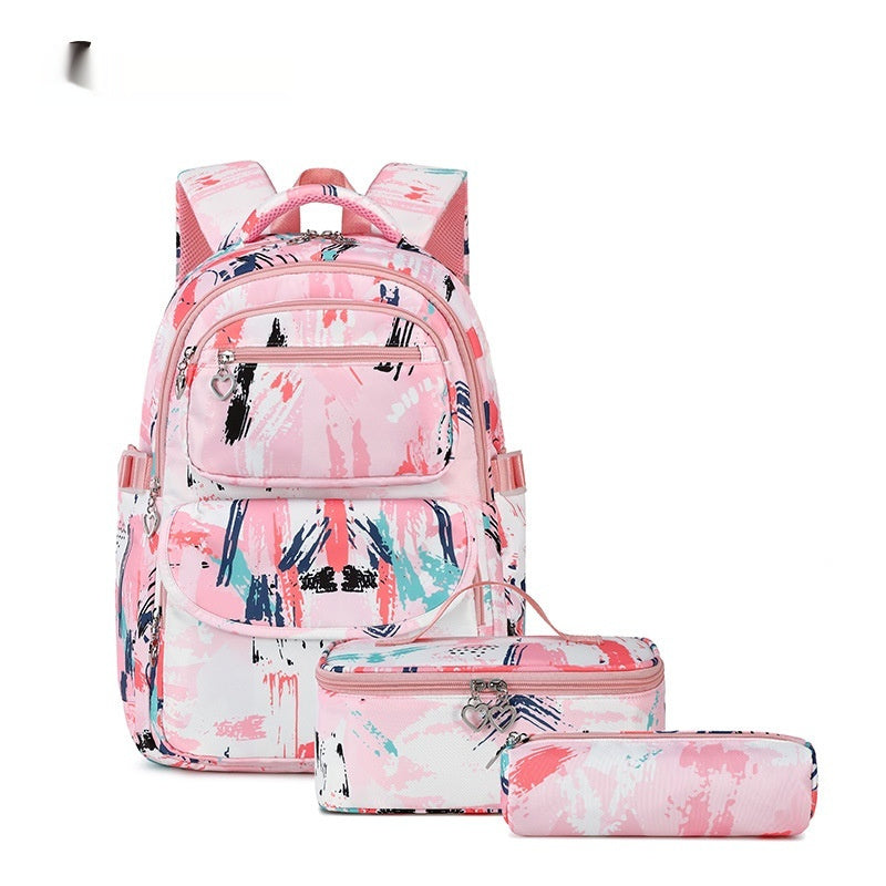 Ensemble sac à dos scolaire 3 pièces – Motifs imprimés et style tendance