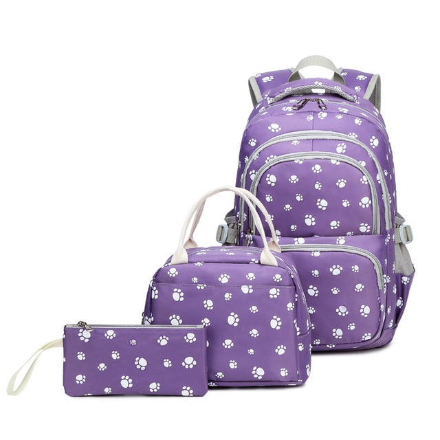 Ensemble sac à dos de qualité + boite à lunch  confort et style pour les enfants/ Maternelle et primaire