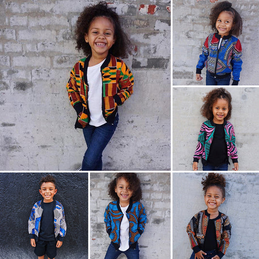 Manteau zippé enfant – Imprimé bohème