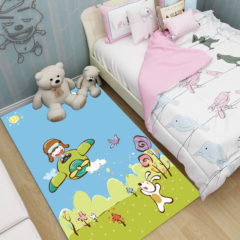 Tapis chambre – Motif cartoon/anime en polyester
