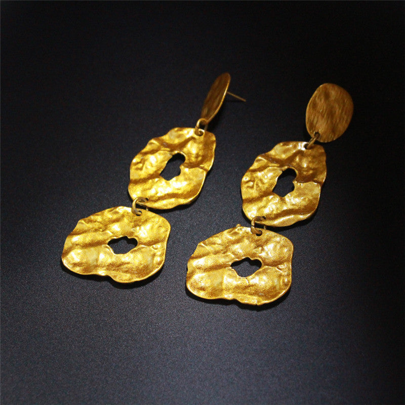 Boucles d’oreilles pendantes rétro pour femmes – bijoux géométriques tendance
