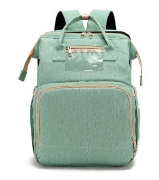 Sac à langer multifonction grande capacité – version USB rechargeable, pliable pour lit de bébé