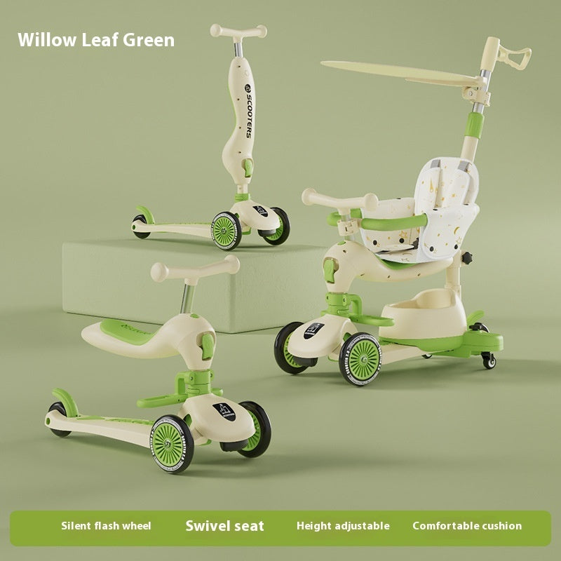 Trottinette Enfant Multifonction – Musique & Lumières LED – Jeu et Mobilité Ludique