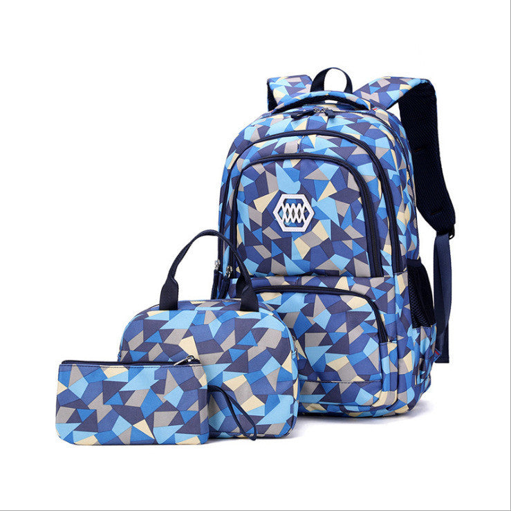 Sac à Dos Cartable 3 Pièces pour Enfants – Motif Dessin Animé Mignon (Maternelle et Primaire)