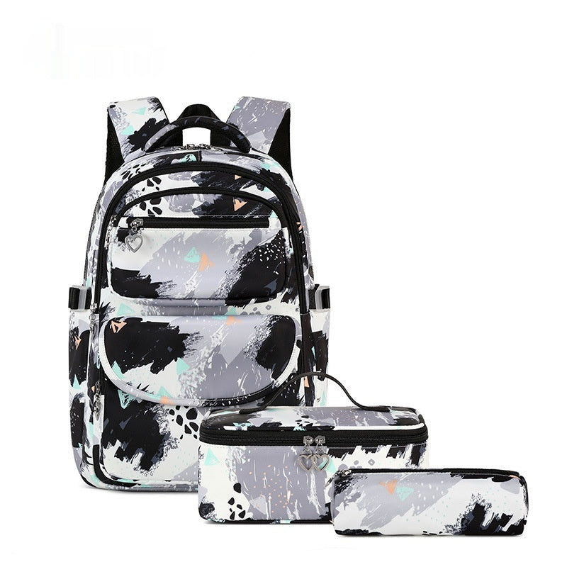 Ensemble sac à dos scolaire 3 pièces – Motifs imprimés et style tendance